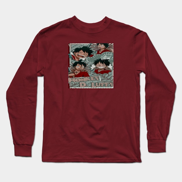 Monkey Dluffy Long Sleeve T-Shirt by Boiys